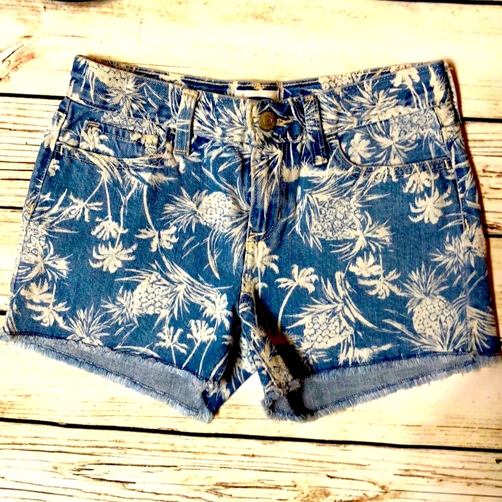Denim Pineapple Shorts by Old Navy